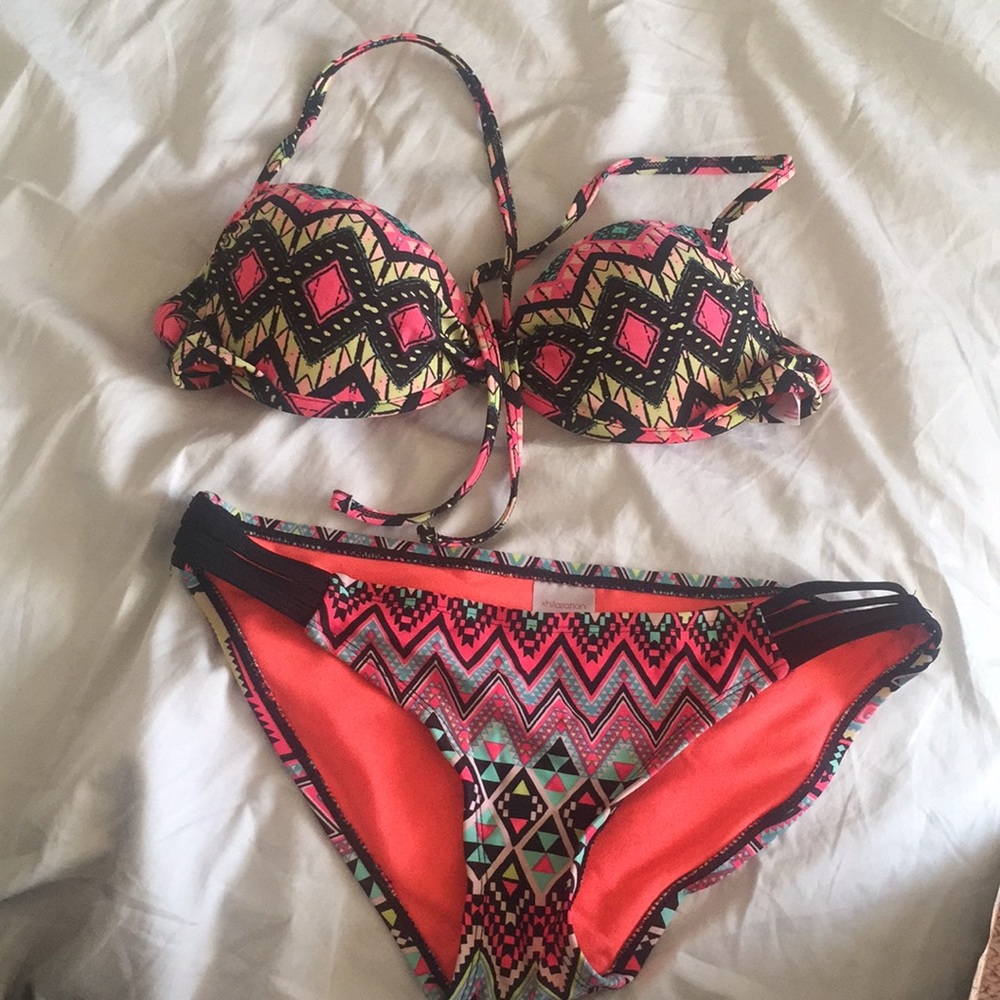 Tribal Multi-Color 2 Piece Swimsuit